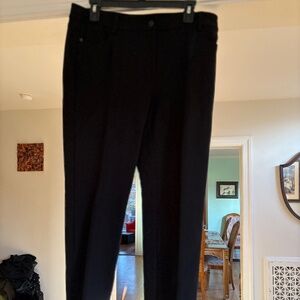 Talbots Black Ponte Pants 10
